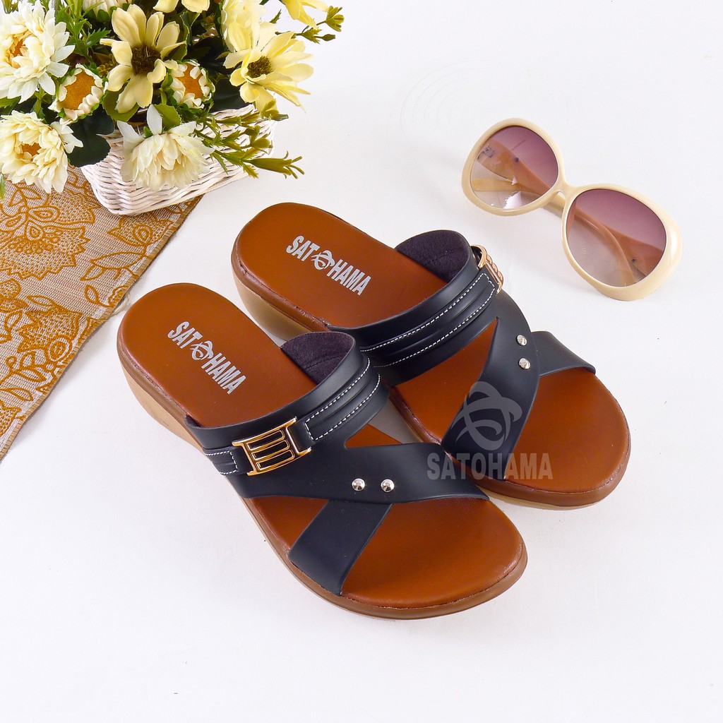 Satohama Sandal Wanita Wedges MK-09 Sandal Terlaris Sandal Murah Sandal Keren