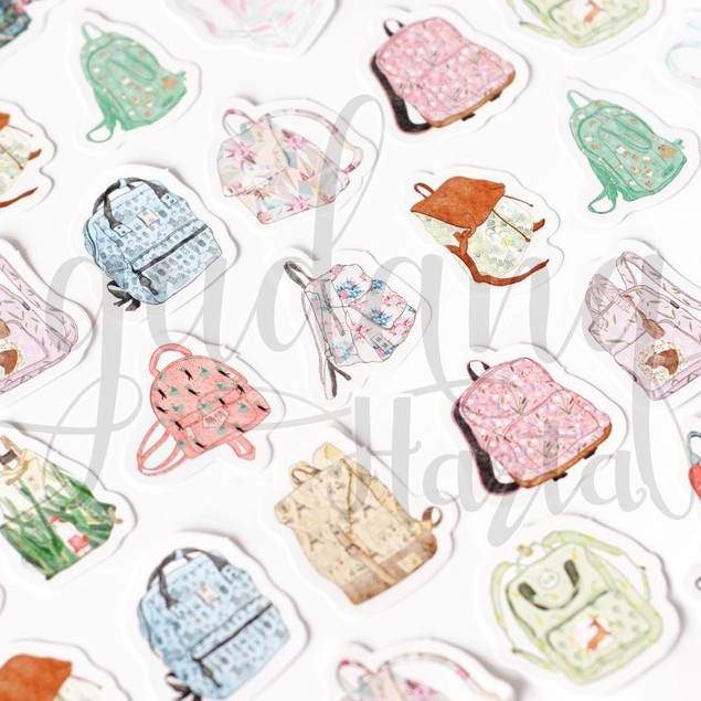 Stiker Tas Ransel Backpack Unik Sticker DIY Scrapbook GH 303024