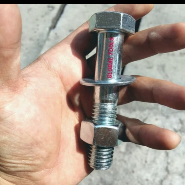 Harga Turun  baut mur galvanis m20 x 65 STD bmp 20 x 65 baut galvanis termurah 4.6 Tools global