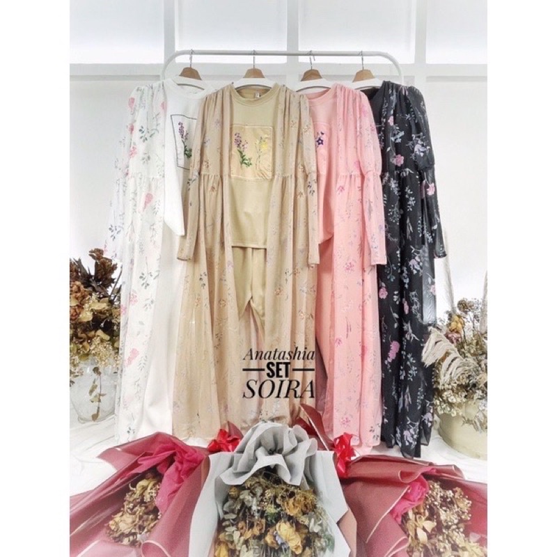 ANASTASHIA SET 3in1 ORI SOIRA / SETELAN WANITA