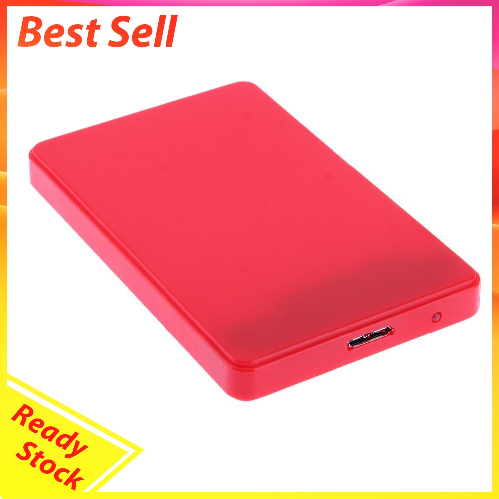 2.5in USB3.0 SATA Box 3TB HDD Hard Drive SSD External Enclosure Case for PC