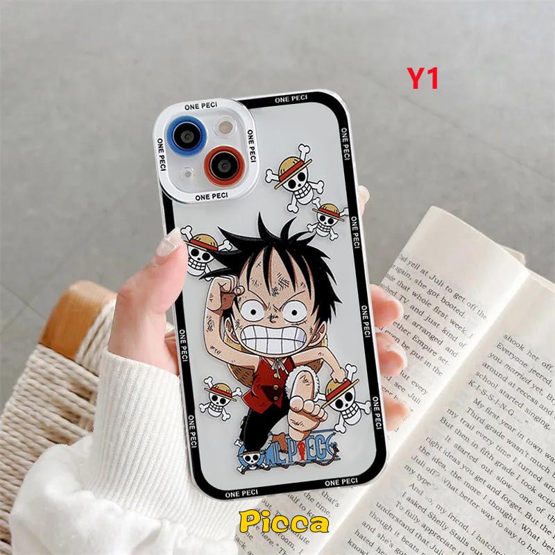 Casing TPU Realme C15 C25 C35 C31 C11 2021 C21Y C25Y 5i C3 C25s 9pro Plus C12 6i 8i 8 Pro 9i 5 C11 5s 920 C21A Motif One Piece Angel Eyes