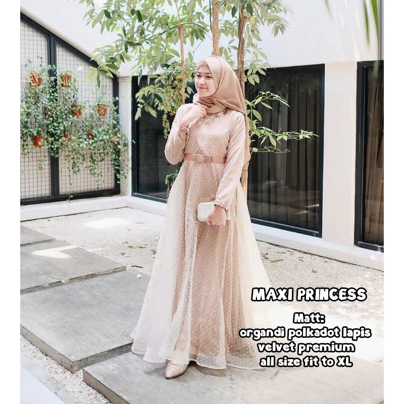 Jual Baju Gamis Wanita Muslimah Gamis Lebaran 2021 MXAI CINDERELA SL
