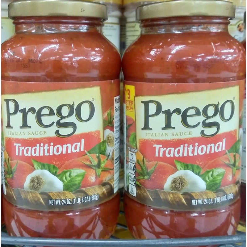 

PREGO ITALIAN SAUCE TRADISIONAL 24 OZ(680gr)