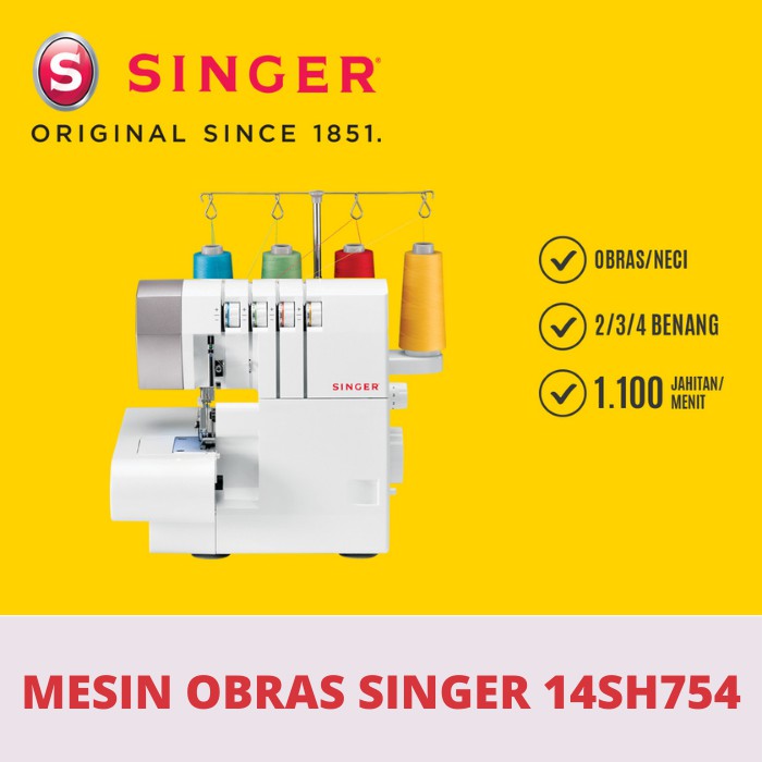 Mesin Obras SINGER Overlock 14SH754