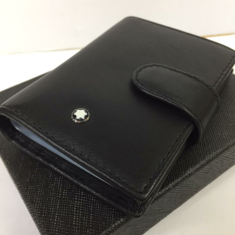 Dompet kartu Album MONT BLANC CARD HOLDER kulit ori