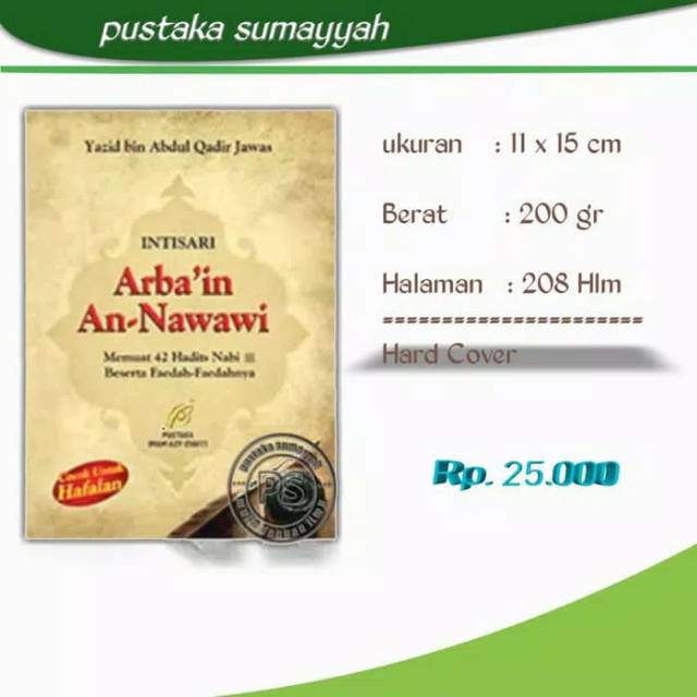 Intisari Arbain An Nawawi..Pustaka Imam Syafii