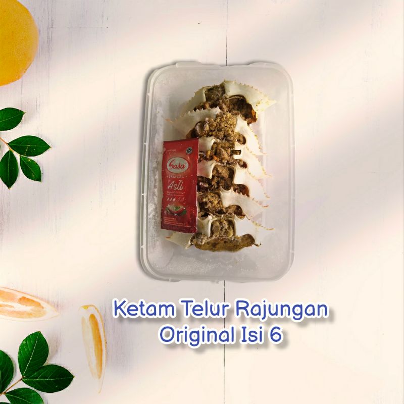 Ketam Telur Rajungan Original isi 6
