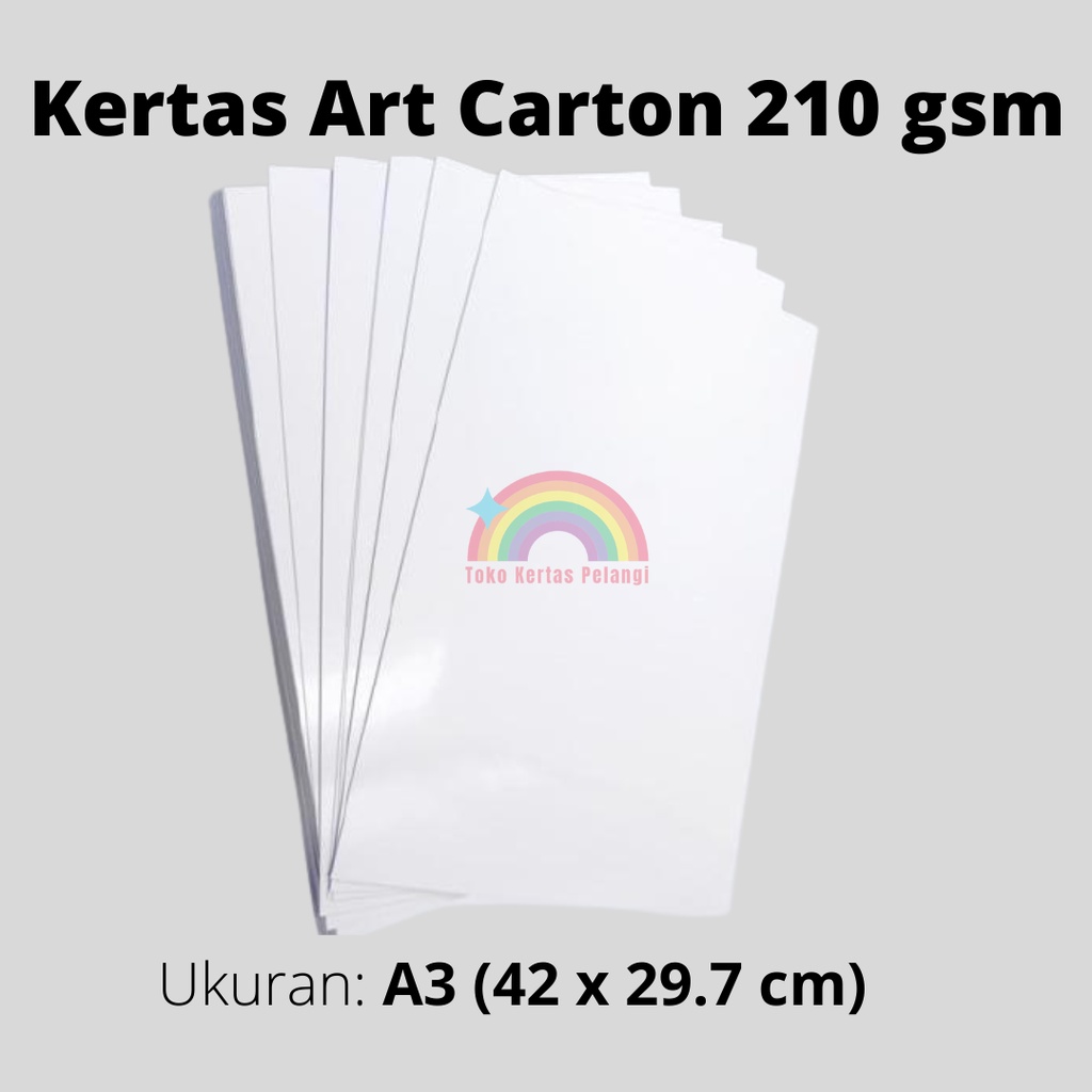 

Art Carton 210 Ukuran A3 (42 x 29.7 cm) per 40 pcs