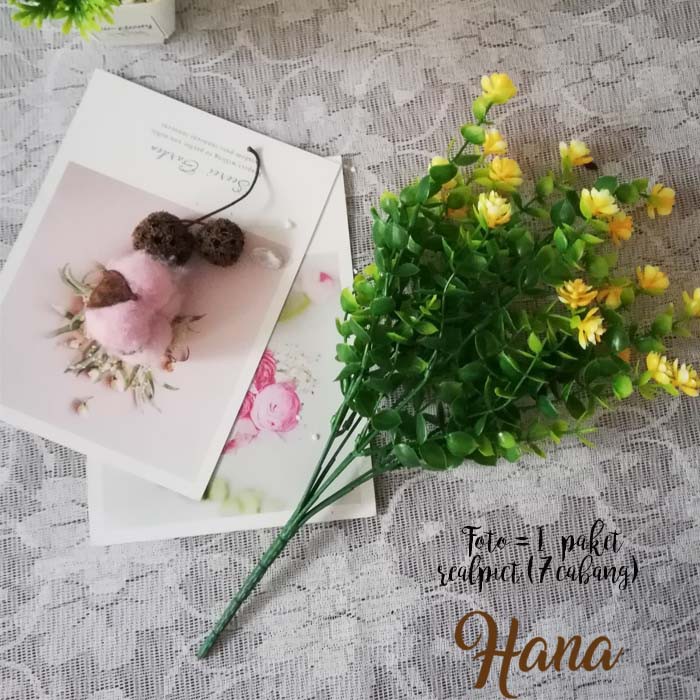 bunga asoka mini/ bunga plastik/ rumput palsu/daun eukaliptus asoka-2