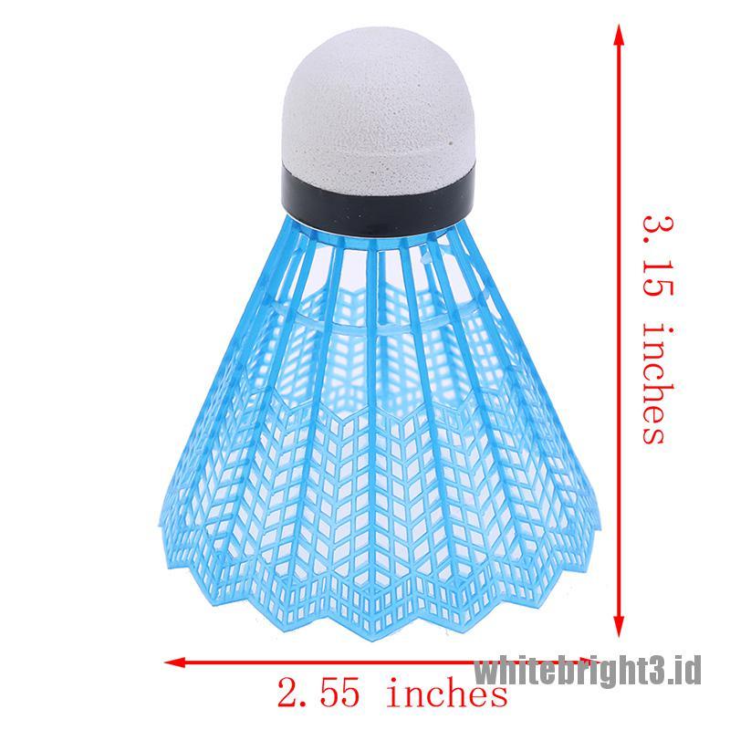 12pcs Kok Badminton Bahan Plastik Warna-Warni Untuk Latihan