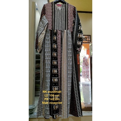 gamis/ dress panjang by NK muslimah
