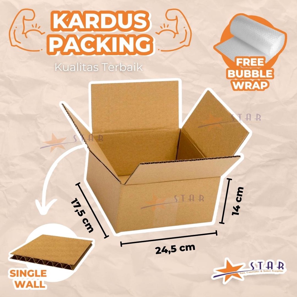 ✨STAR✨ Kardus Packing + Free Bubble Wrap ( Pesanan anda makin aman )