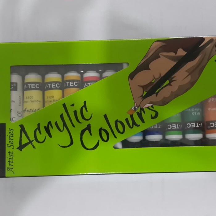 

Cat acrylic 12 warna / cat akrilik 12 warna