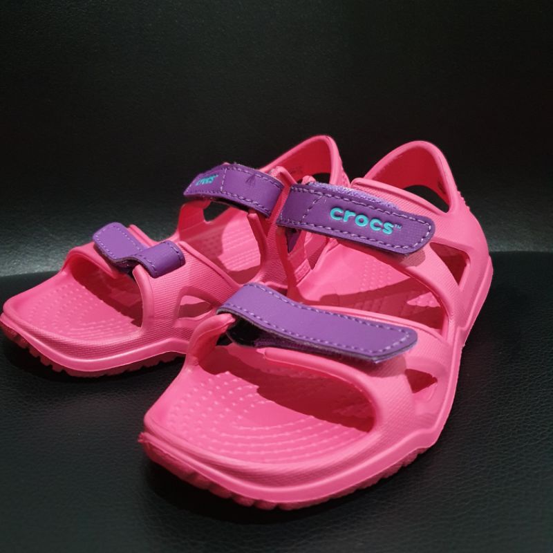 PRELOVED Crocs ORIGINAL Kids Anak Swifwater Pink C11