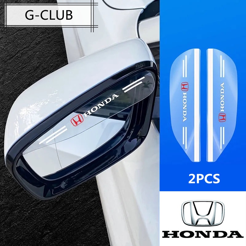 G-club 2PCS Eyebrow Pelindung Kaca Spion Mobil Honda City Fit Civic CRV HRV Accord