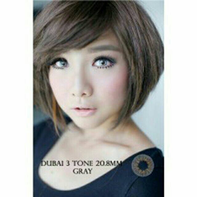 Softlens Dubai 3 tone gray brown blue tosca black