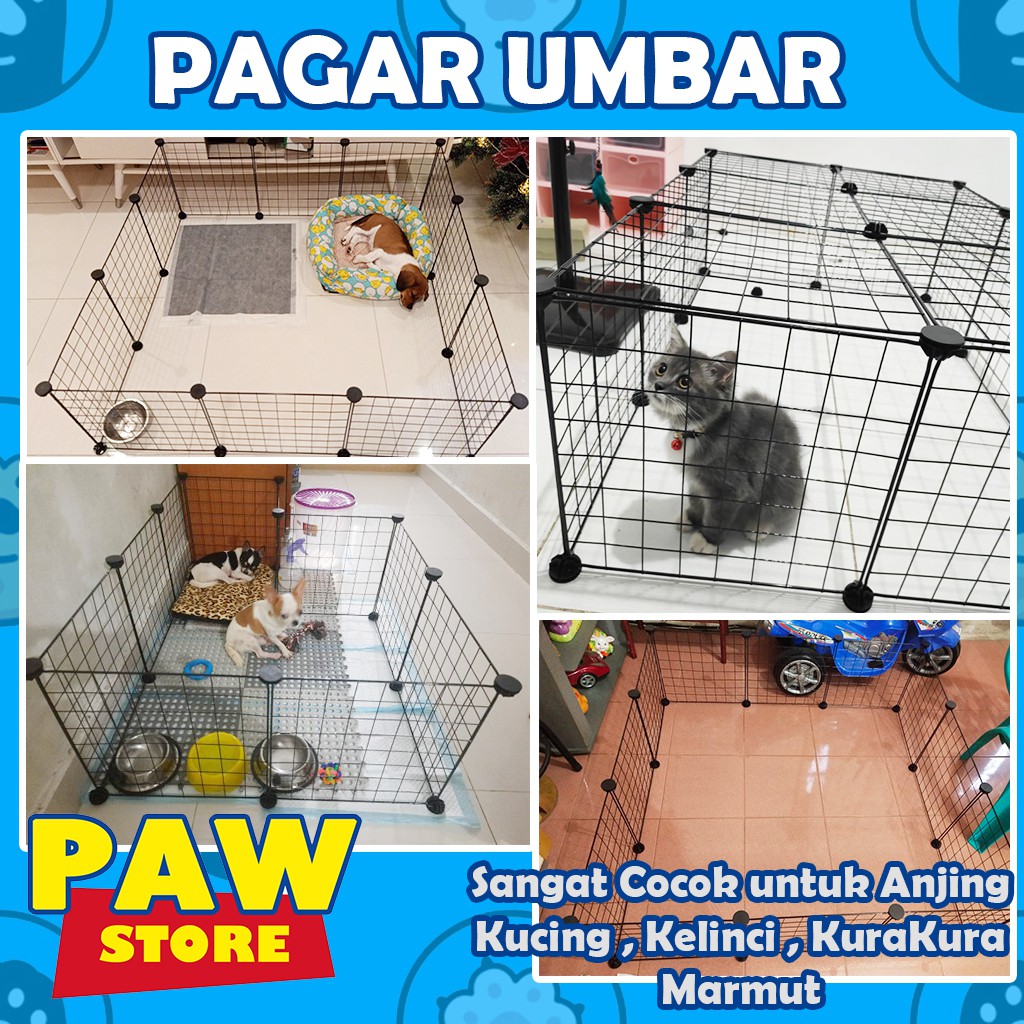 Kandang Pagar DIY isi 10 PCS FREE CONNECTOR - untuk anjing /kucing /kelinci /kura kura /Marmut-6