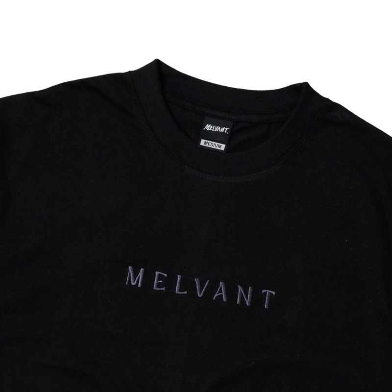 Melvant - MTS Abraham Black T shirt | Baju Kaos Hitam Pria / Tshirt Bahan Cotton