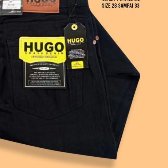 Celana Kanvas Hugo pria/celana panjang Kanvas Hugo murah/Celana kanvas ➣