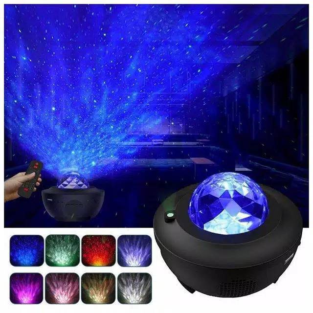 Jual [READY] Nebula aurora lamp remote speaker bluetooth lampu