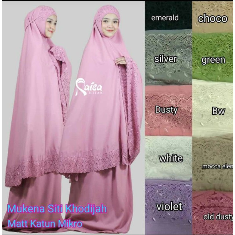 Mukena Siti Khadijah Raisa Hijab