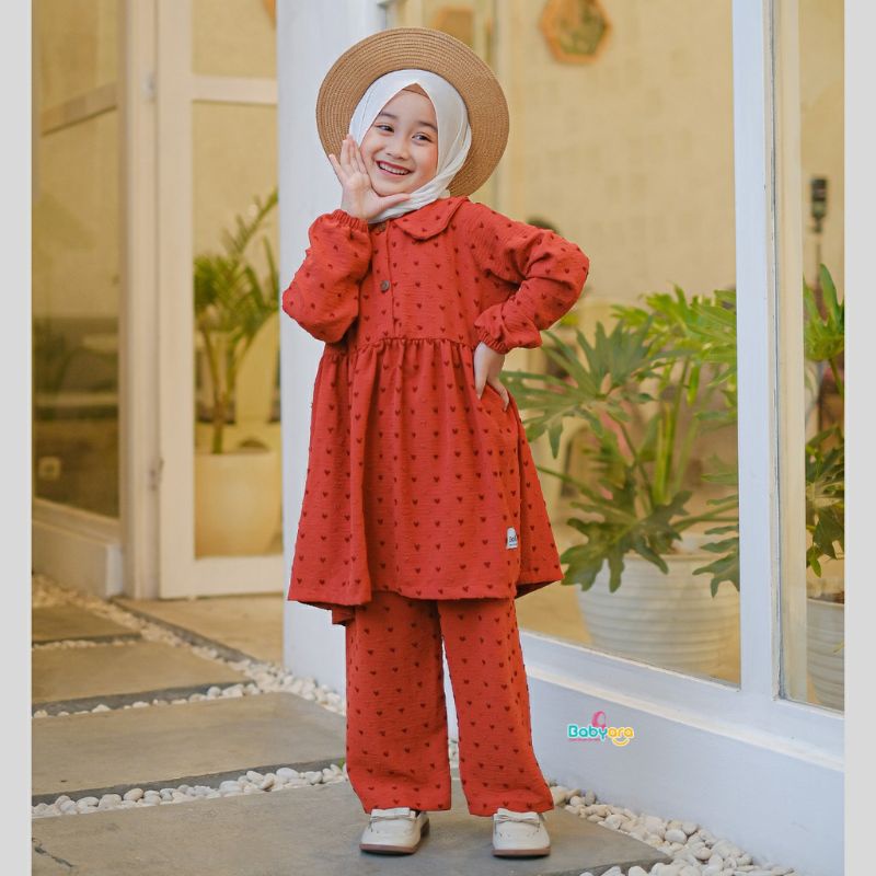 One Set Alice by Babyara/Fashion anak perempuan/Setelan anak perempuan/Setelan tunik kekinian