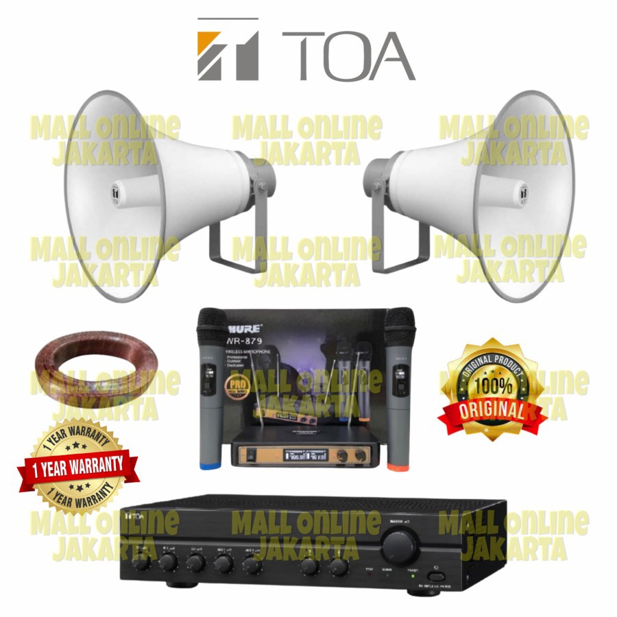 Paket toa Sound system masjid mushola speaker corong besar