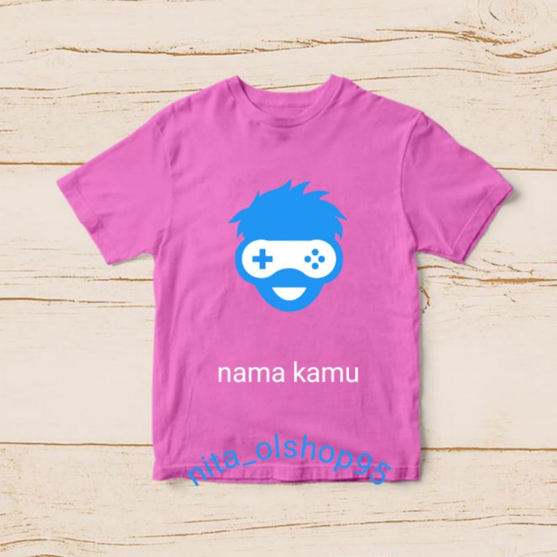 baju anak gemer kaos anak gaming pro player