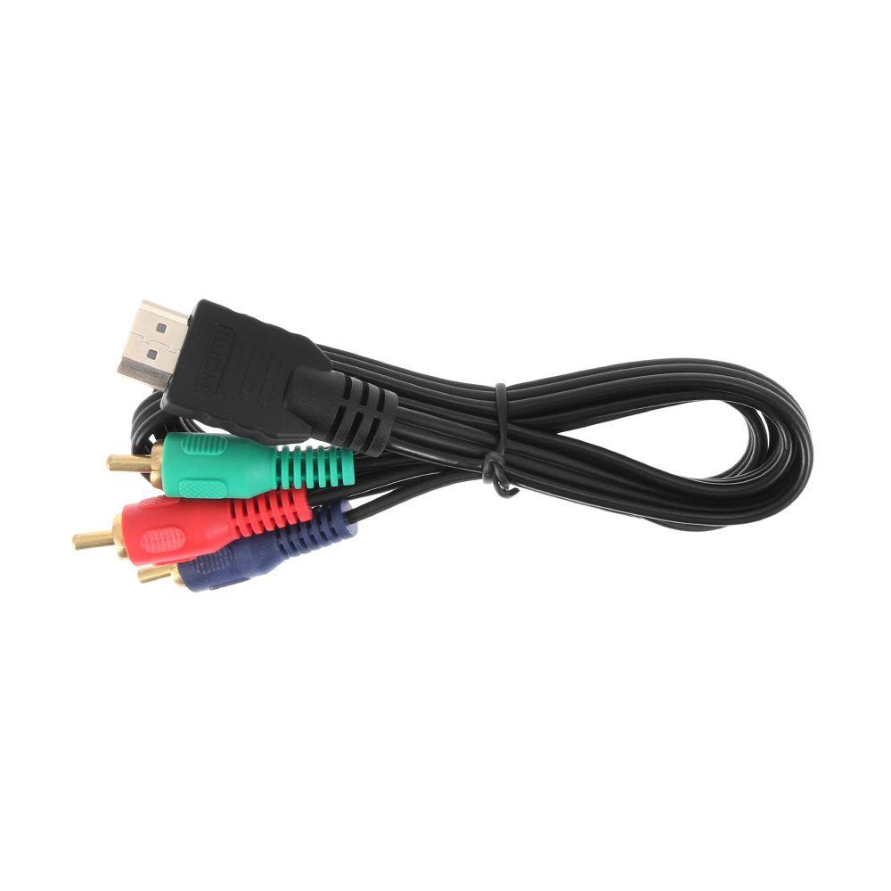 Top Video Audio AV Kabel TV Hitam Adaptor Multi Out