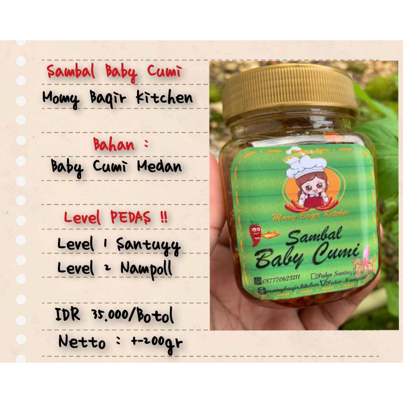 

sambal baby cumii
