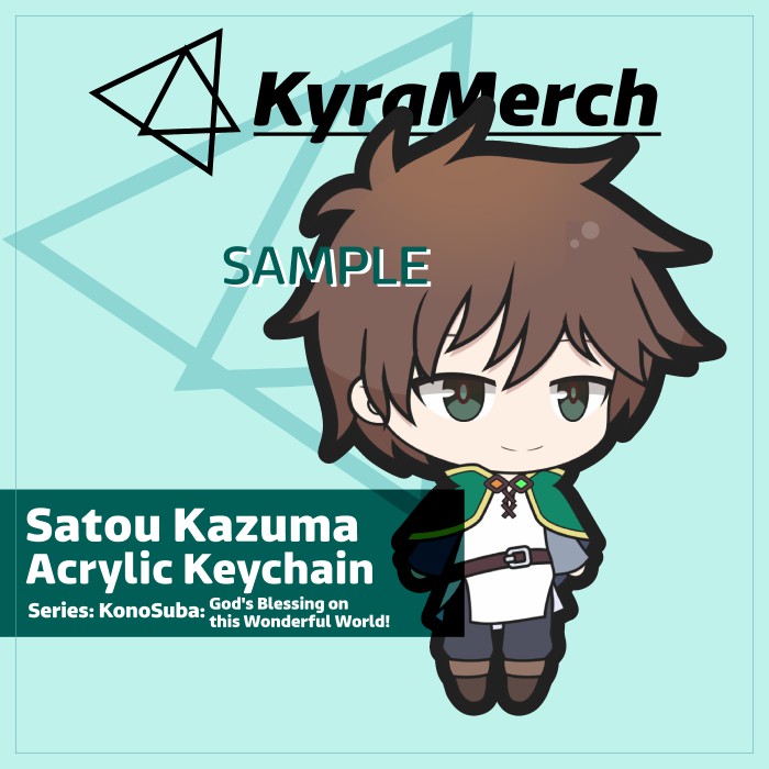 Keychain Konosuba Satou Kazuma
 | KyraMerch Anime Fanmerch Dealer
