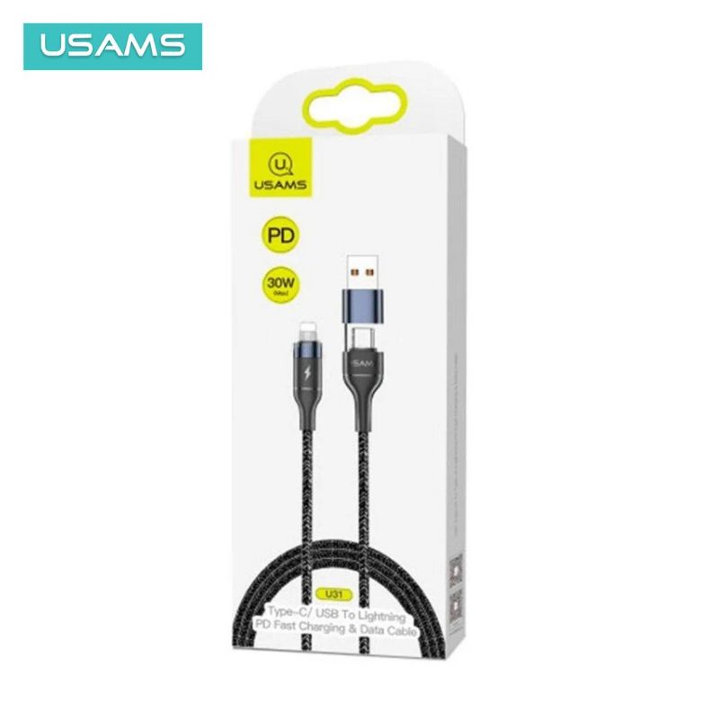 Kabel Data iPhone 30W Type C / USB to Lightning PD Fast Charging