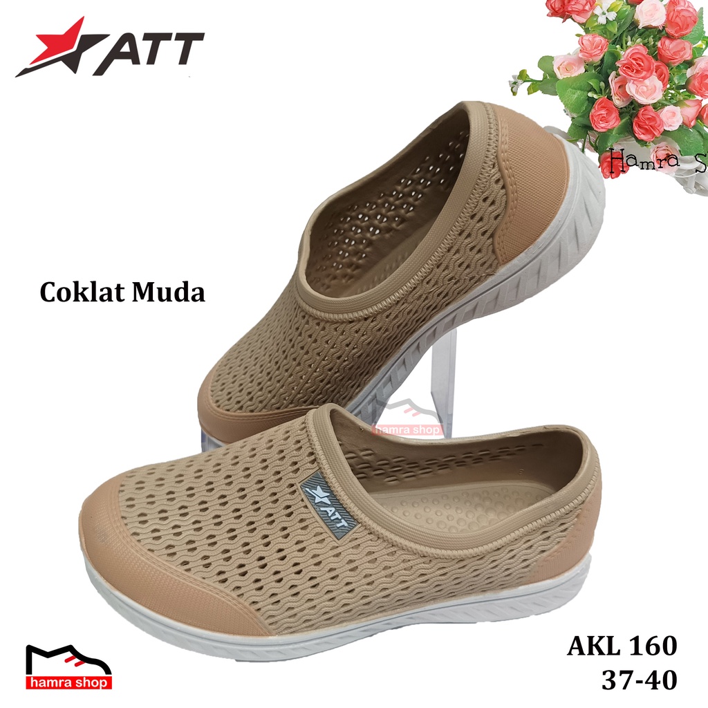 ATT AKL 160 SEPATU SLIP ON WANITA DEWASA DAN REMAJA BAHAN KARET