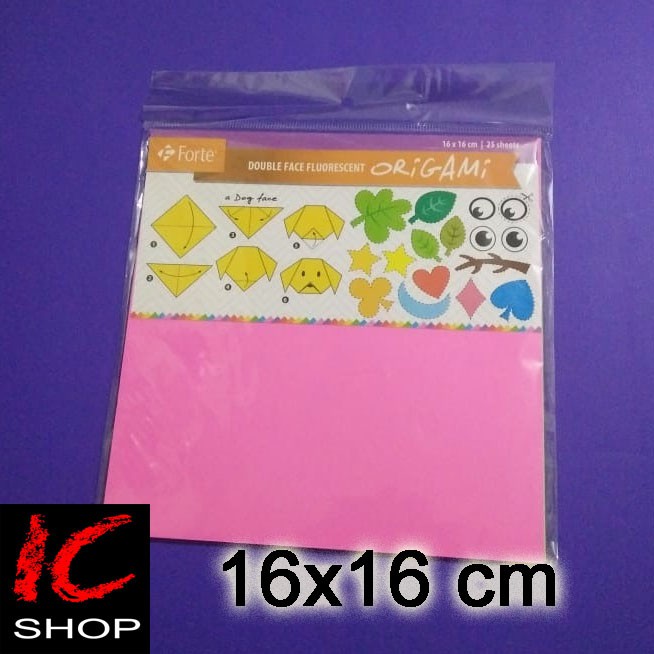 

kertas lipat origami 16x16 cm - FORTE - dua muka