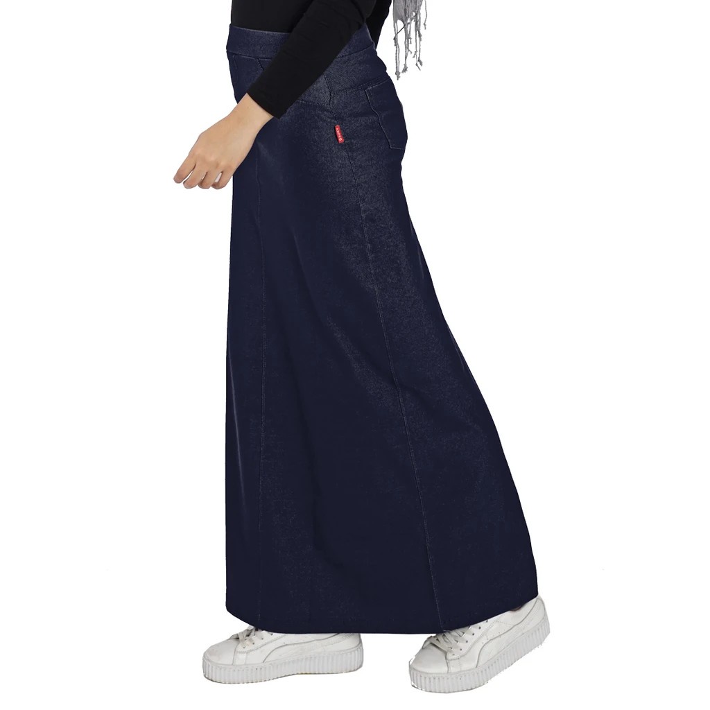 DAUKY ROK WANITA  ALINE-BIRU DENIM 510