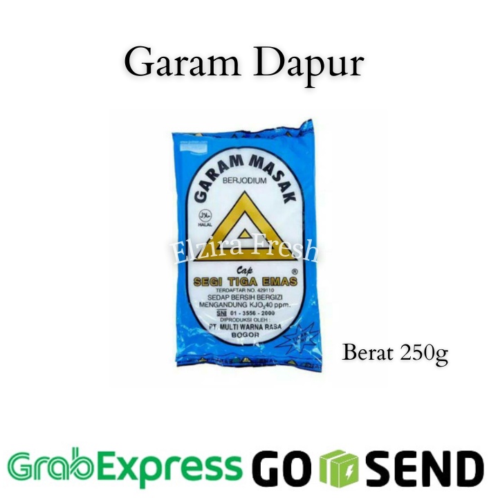 

Garam Dapur Cap Segitiga Emas 250g (Elzira Fresh)
