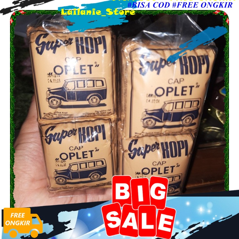 

Kopi Oplet mini Khas Bogor Harum Wangi Nikmat Classic Legendaris Kopi Tanpa Gula Per Pack isi 30 Sachet