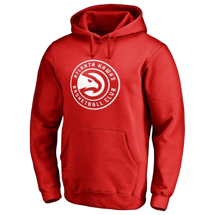 Hoodie/Sweater.NBA ATLANTA HAWKS.Primary Logo Pullover.red