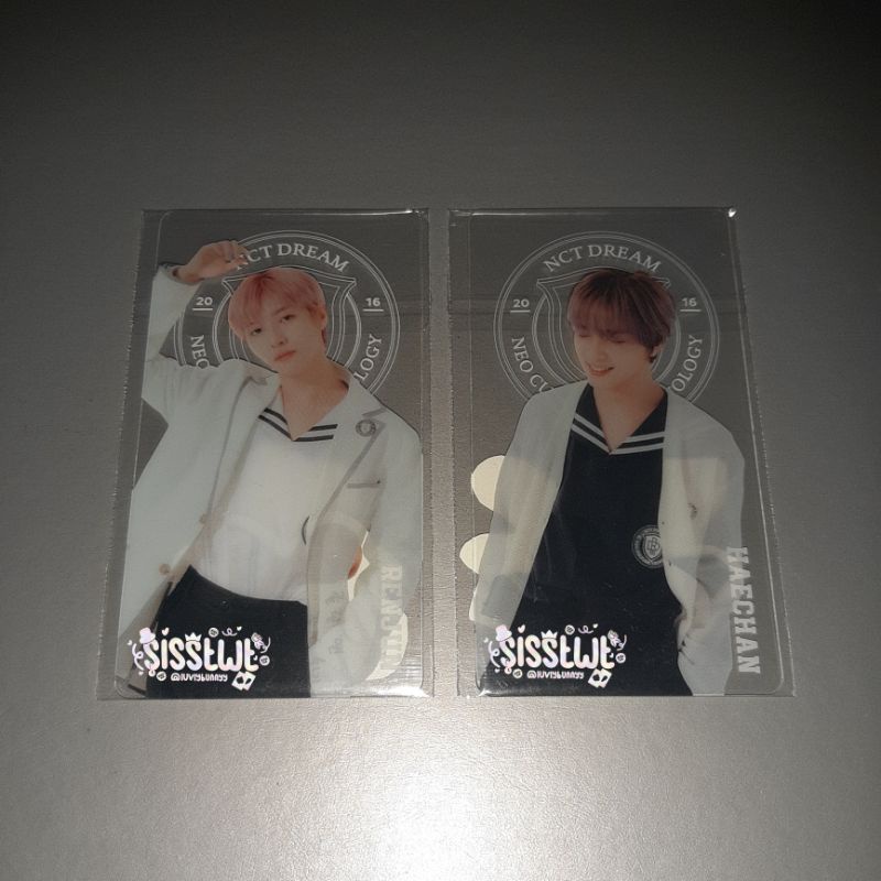 [Ready Stock] Clear Bookmark B2S Kit NCT Dream Renjun Haechan