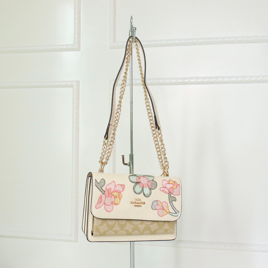 TAS WANITA SELEMPANG FREE BOX FLOWER BUNGA CH071 SLING BAG PREMIUM IMPORT