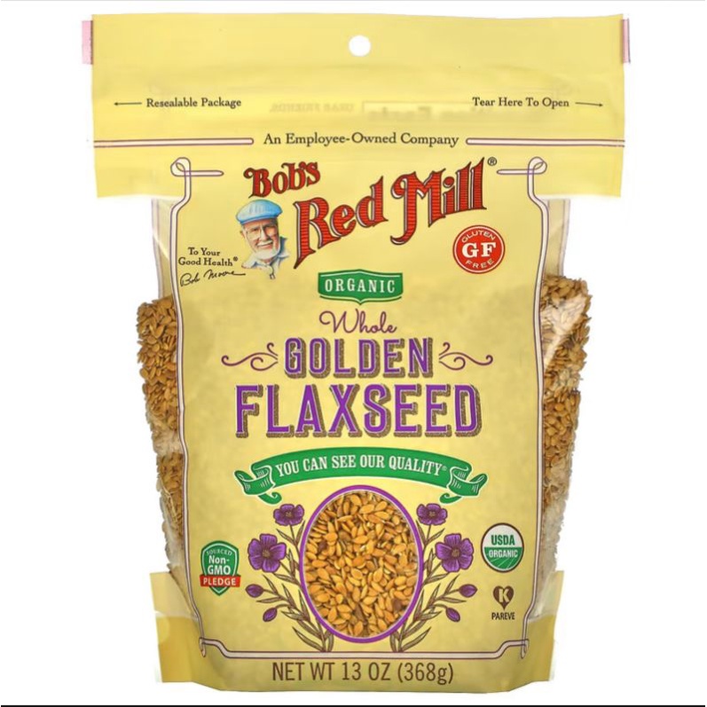 

Bob's Red Mill Organic Whole Golden Flaxseed 368gr