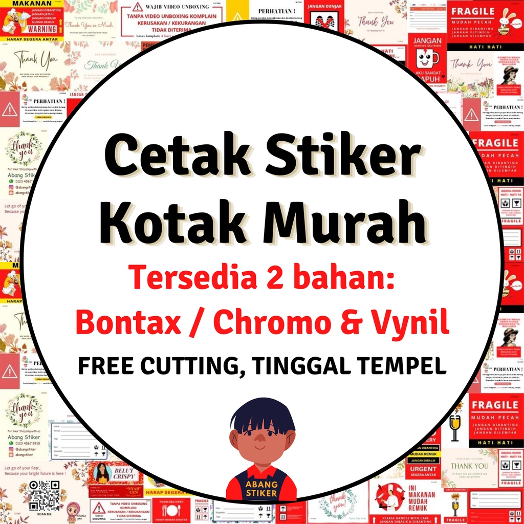 

Cetak Stiker Custom Persegi Langsung Jadi - Termurah Se Indonesia