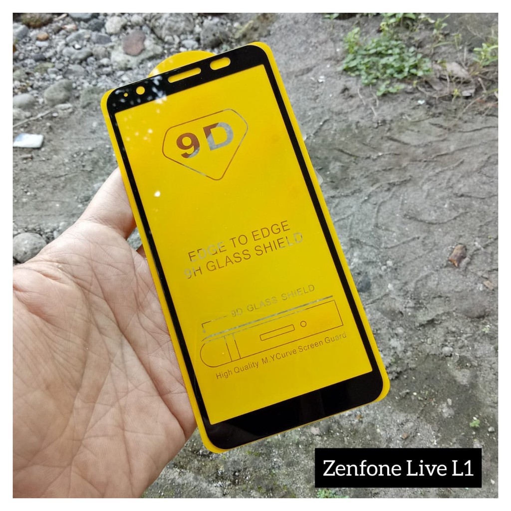 Tempered Glass 9D Zenfone Live L1 New Full Cover Premium HD Quality