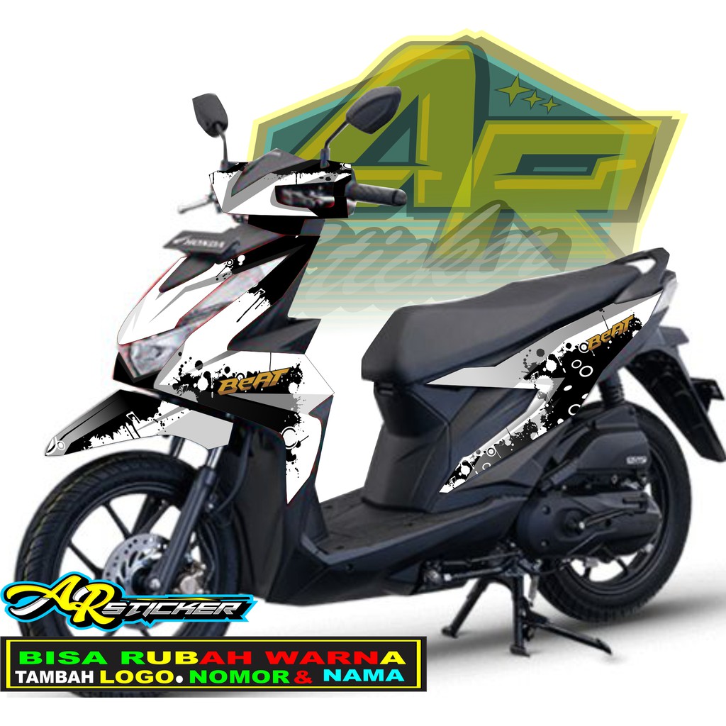 Decal Beat 2020 Beat Fi Beat Street Esp New Dekal full body Deluxe Honda Stiker sticker Putih Hitam