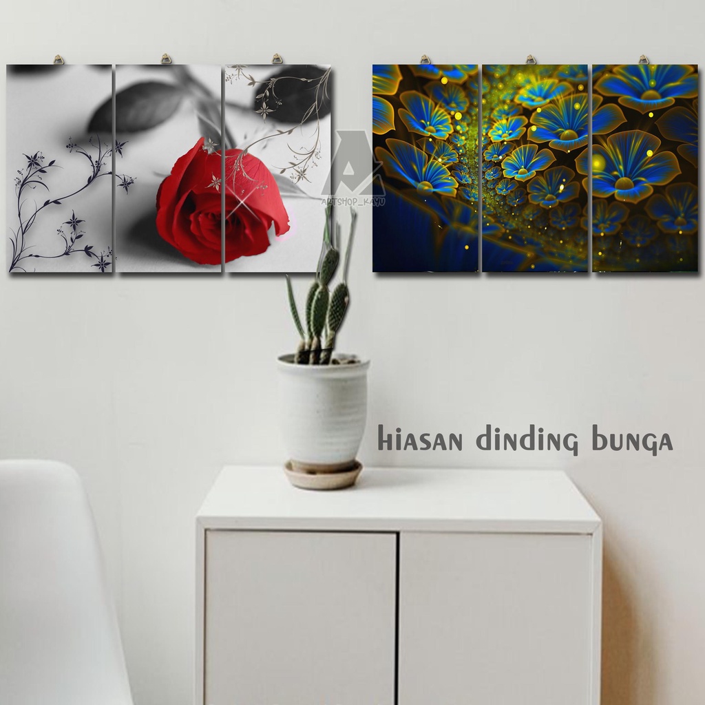 Hiasan dinding BUNGA | FLOWERS | ROSE | pajangan rumah pajangan Dekorasi dinding WALLDECOR