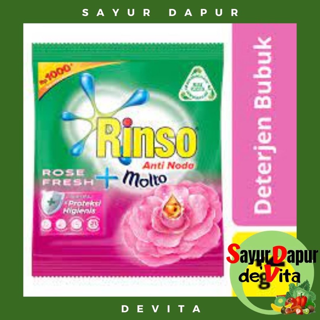 Deterjen Laundry Rinso Cair sachet 40 ml