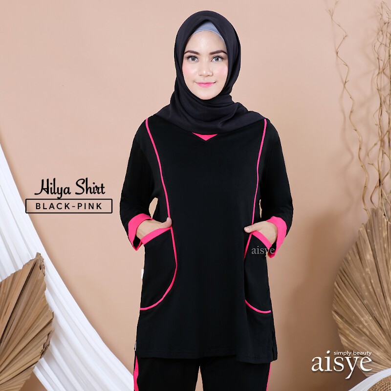 Baju Senam Atasan Baju Olahraga Sporty Muslimah HILYA SHIRT AISYE