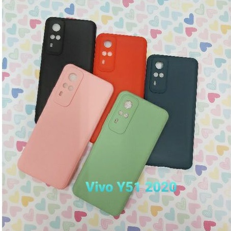 Case TPU Macaroon Warna Warni Vivo Y51 2020 V23E 5G