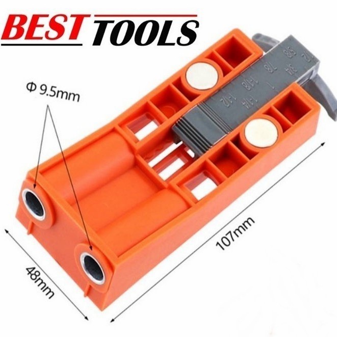 Pocket hole jig 2 lubang magnet system original